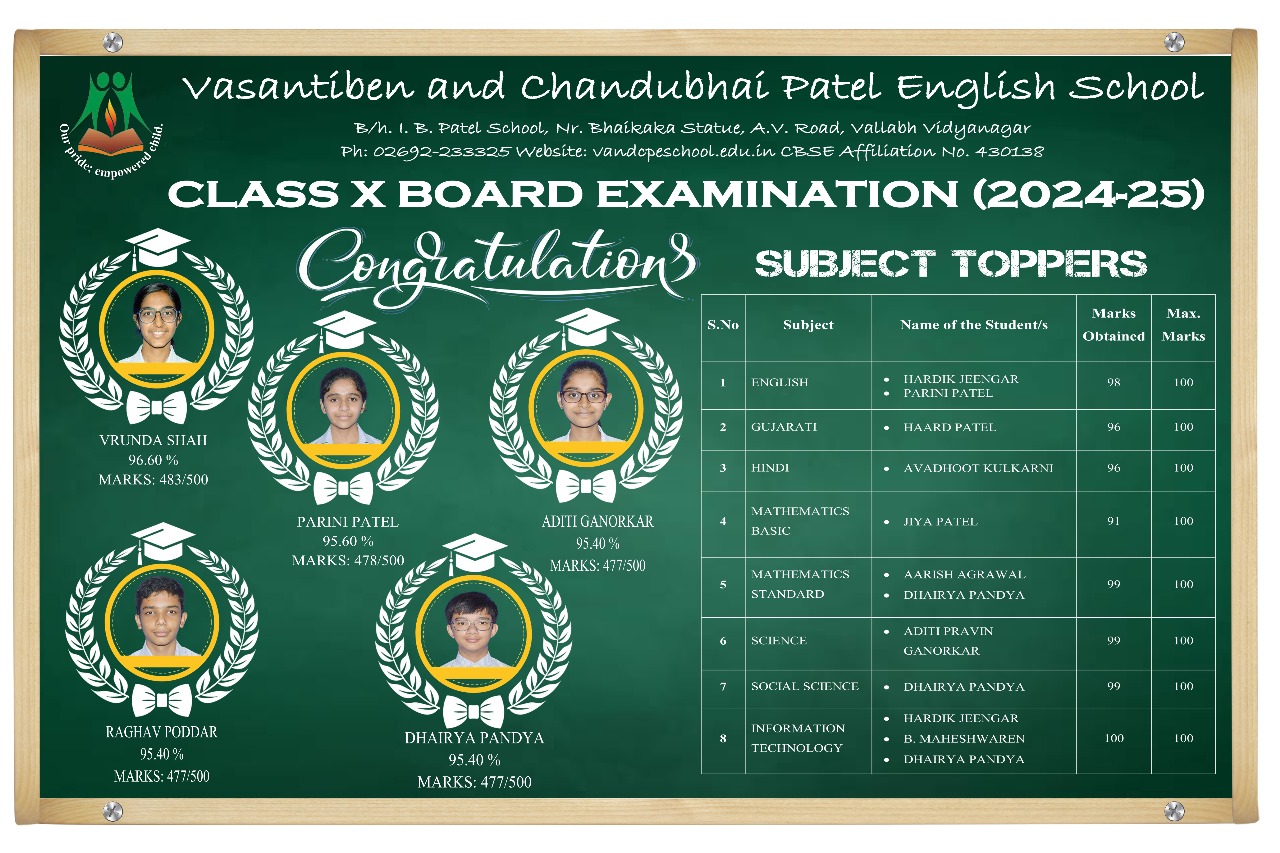 Board Result - Class 10 - 2024-25